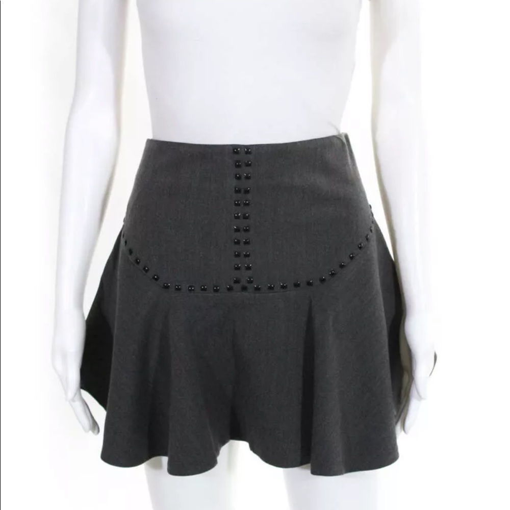 Endless Rose Womens Mini Pleated  Skirt Studded L